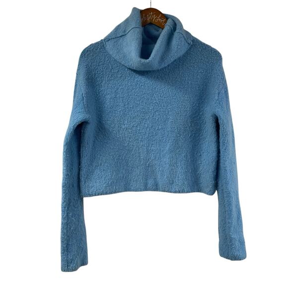 Free People Sweaters - Free People Soft Fuzzy Turtleneck Sweater Small Boxy Pullover Lightweight